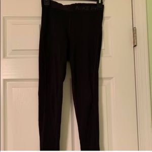 Women’s Nike pro tights, warmth inside
